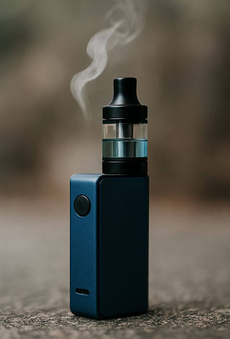 Modern vaping device commonly used in Dubai – relevant to gut health and Crohn’s disease discussions.